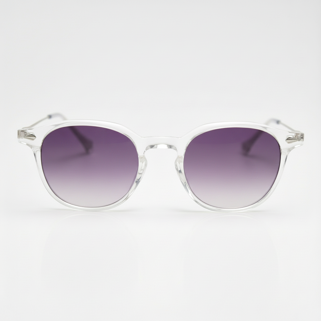 Lora Purple Gradient Lens Sunglasses Front View