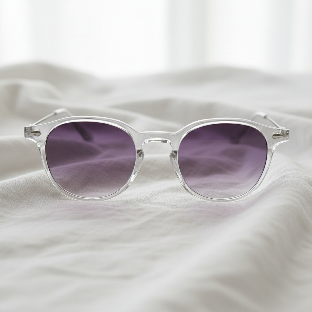 Lora Purple Gradient Lens Sunglasses Lifestyle Shot