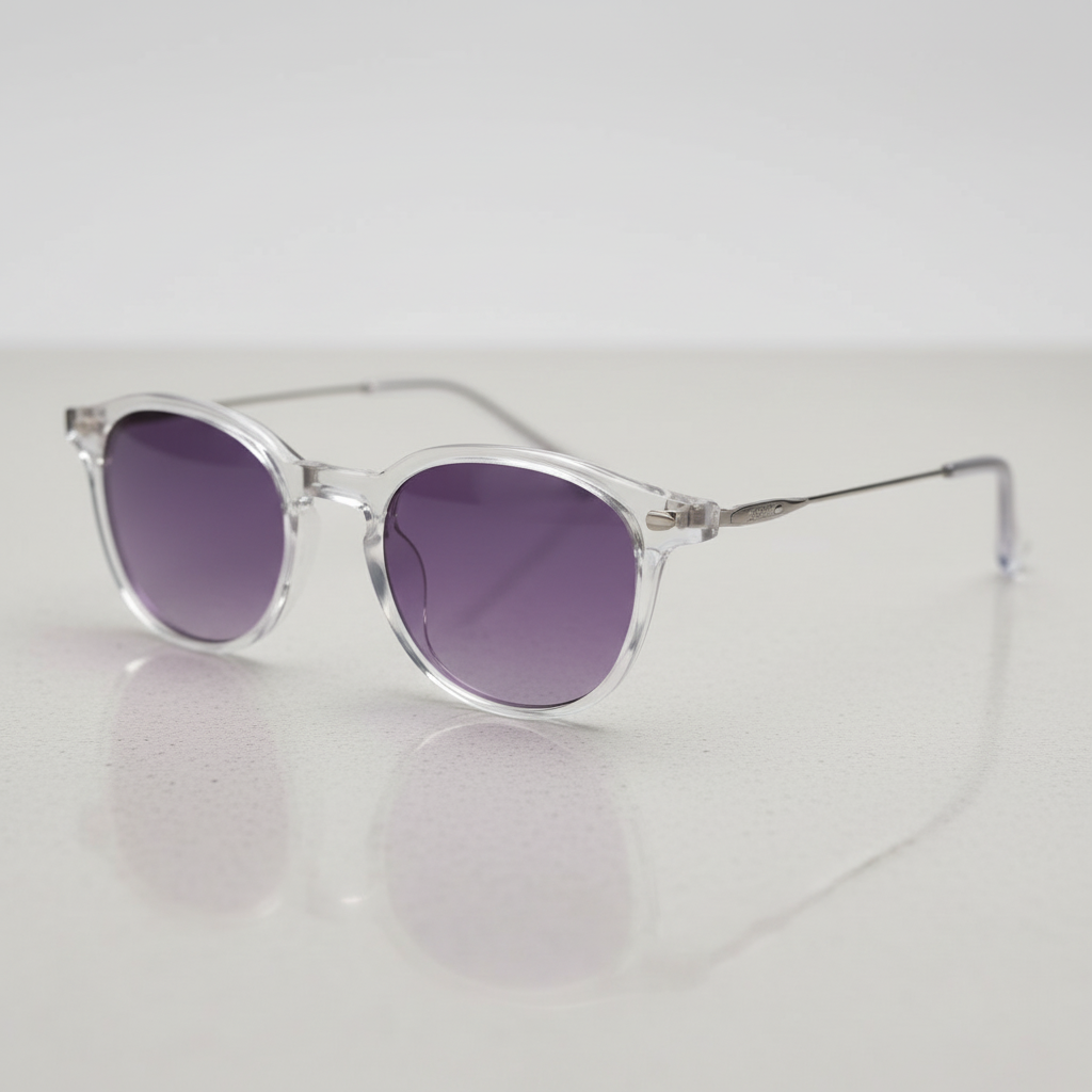 Lora Purple Tinted Lens Sunglasses Side View