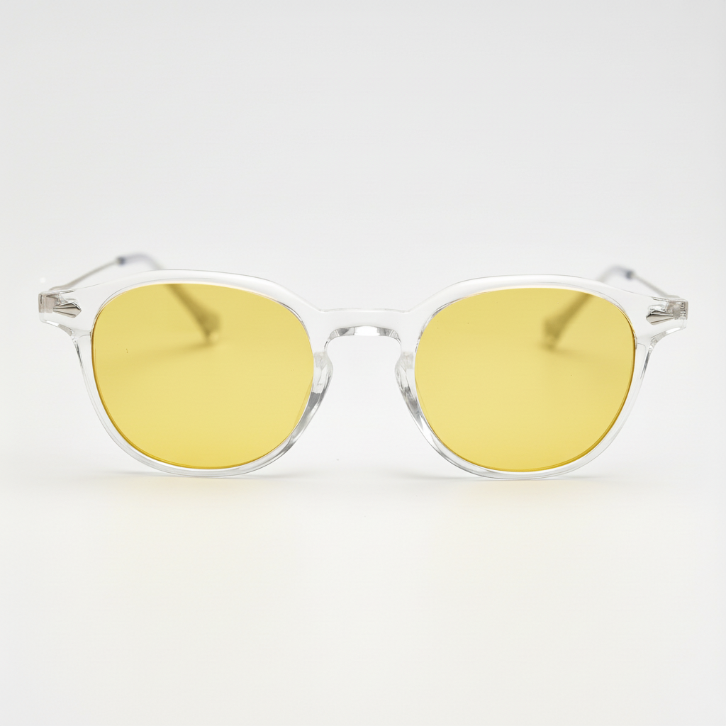 Lora Yellow Tinted Lens Sunglasses Front View