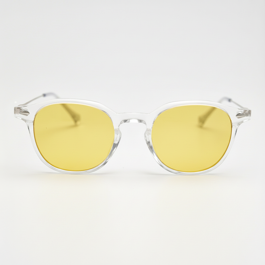 Lora Yellow Tinted Lens Sunglasses Front View