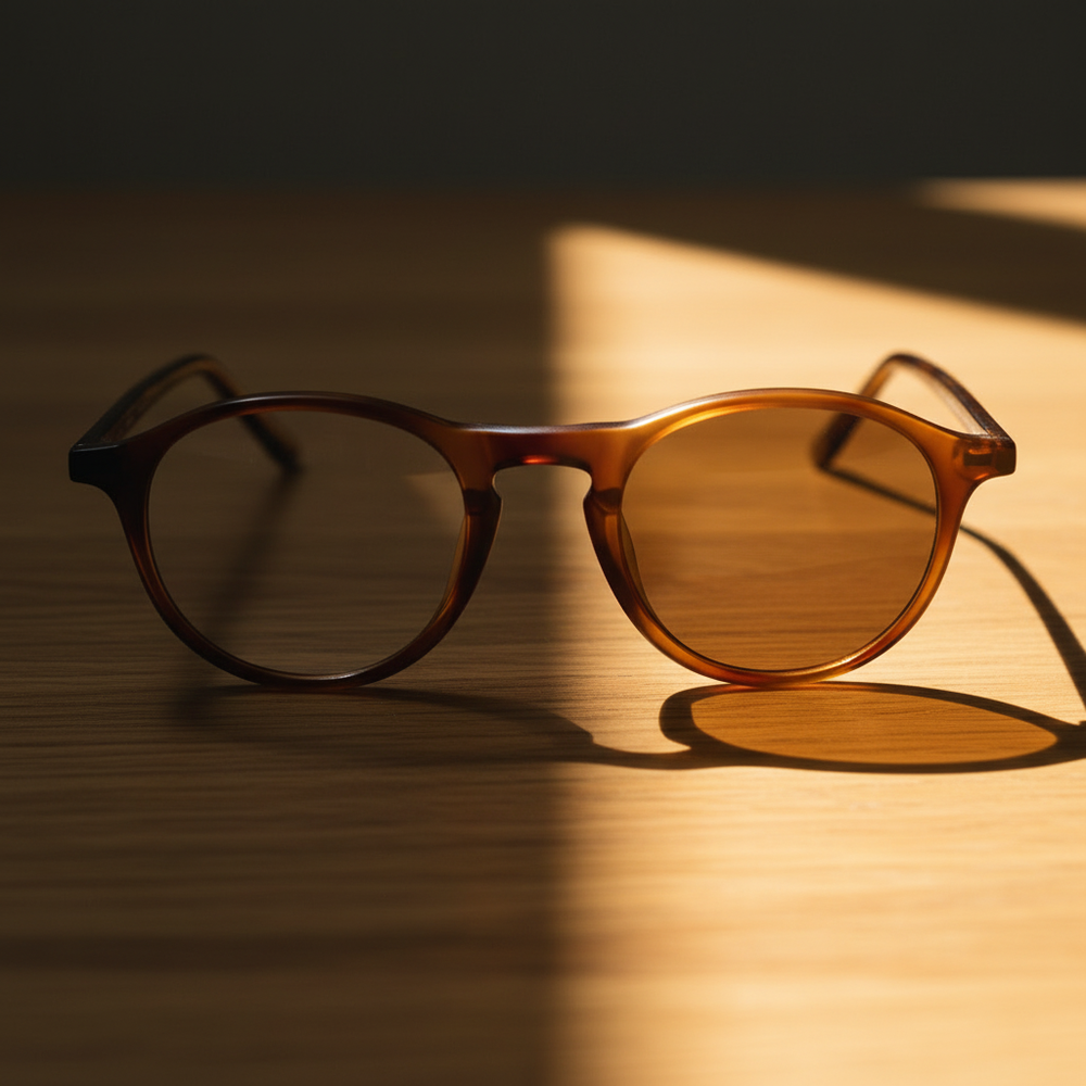 Moira Brown Photochromic Lens Glasses - Tortoise Round TR90 Frame