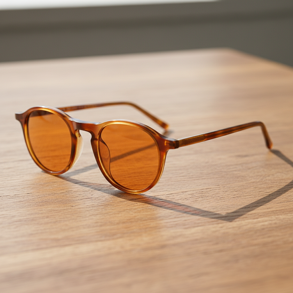 Moira Orange Tinted Lens Sunglasses Lifestyle Shot