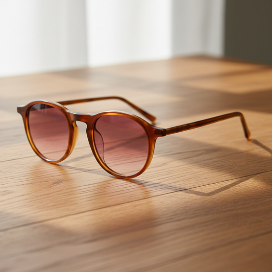 Moira Pink Gradient Lens Sunglasses Lifestyle Shot