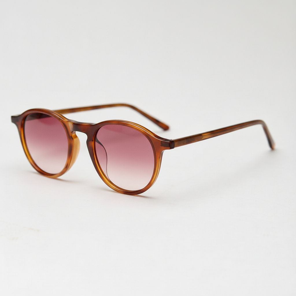 Moira Pink Gradient Lens Sunglasses Side View