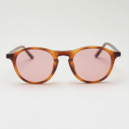Moira Pink Tinted Lens Sunglasses Front View