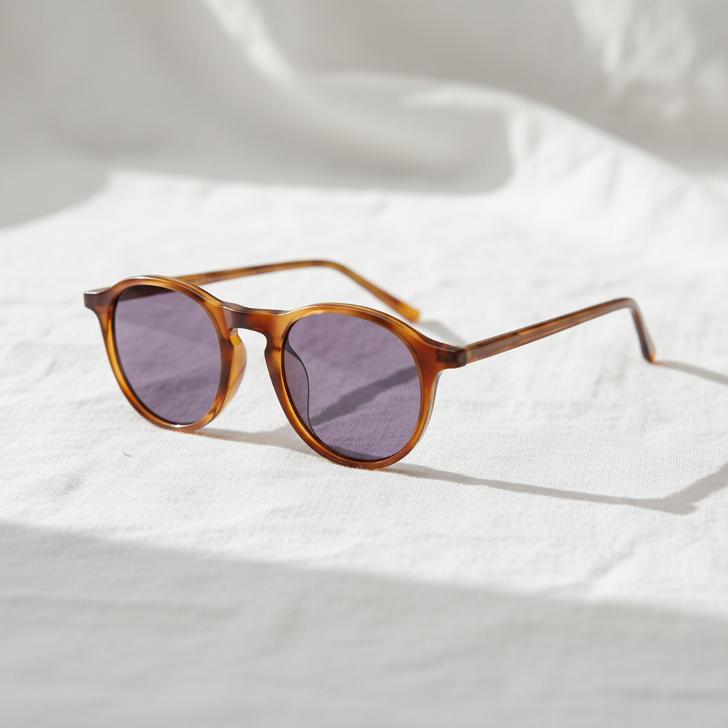Moira Purple Tinted Lens Sunglasses Lifestyle Shot