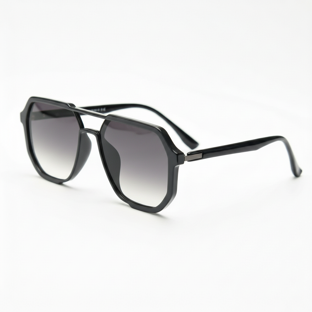 Poppy Grey Gradient Lens Sunglasses Side View