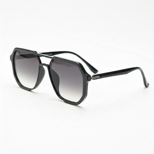 Poppy Grey Gradient Lens Sunglasses Side View