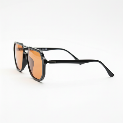Poppy Orange Tinted Lens Sunglasses Side View