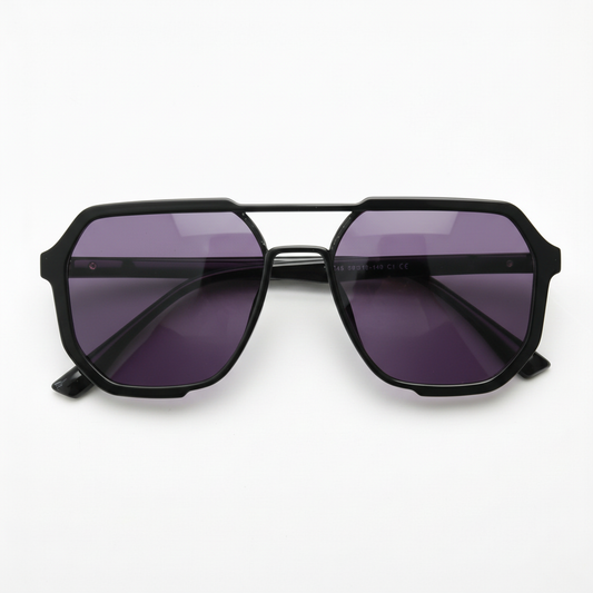Poppy Purple Tinted Lens Sunglasses Front View