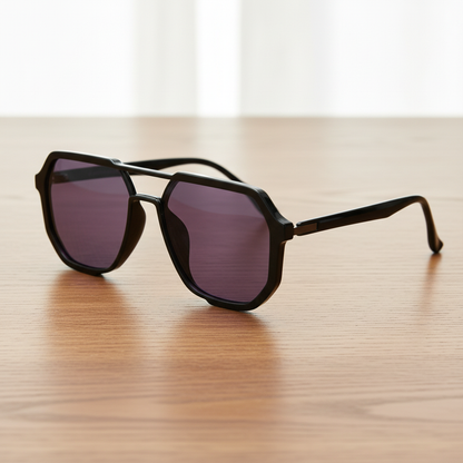 Poppy Purple Tinted Lens Sunglasses Lifestyle Shot