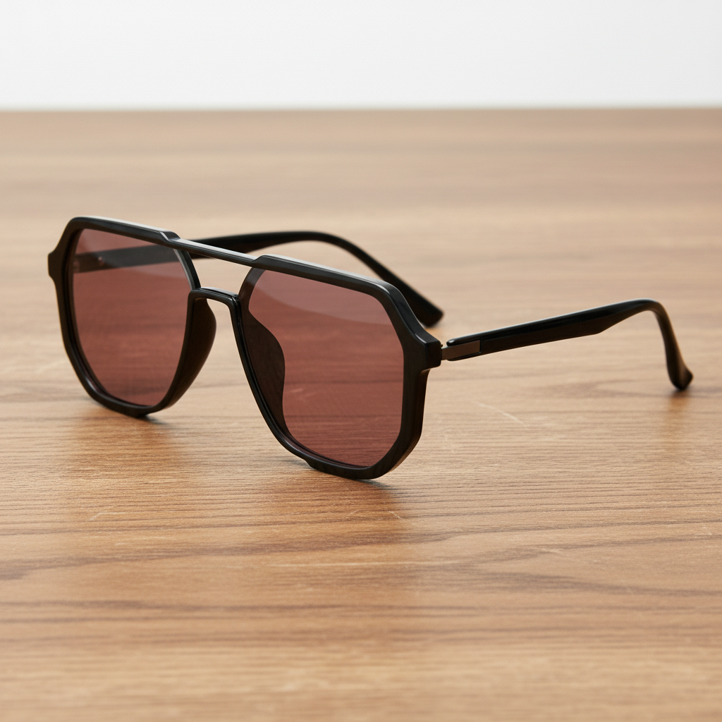 Poppy Rose Tinted Lens Sunglasses Lifestyle Shot