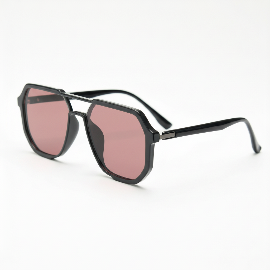 Poppy Rose Tinted Lens Sunglasses Side View