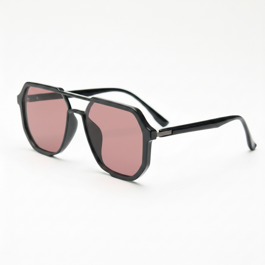 Poppy Rose Tinted Lens Sunglasses Side View