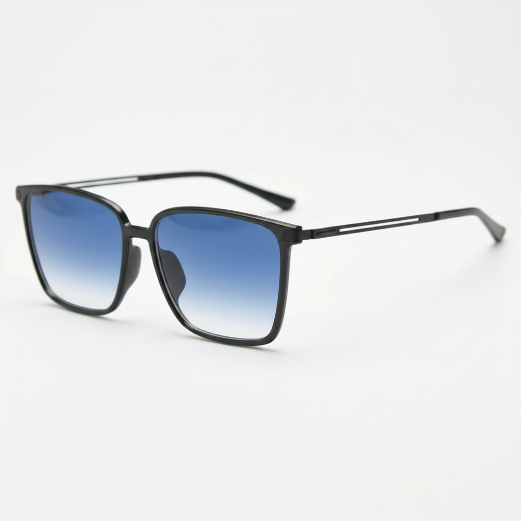Sally Blue Gradient Lens Sunglasses Side View