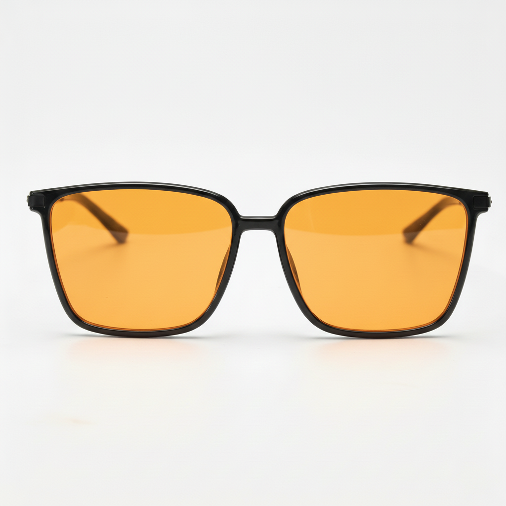 Sally Orange Tinted Lens Sunglasses Front View