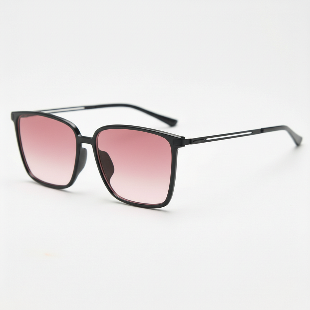 Sally Pink Gradient Lens Sunglasses Side View