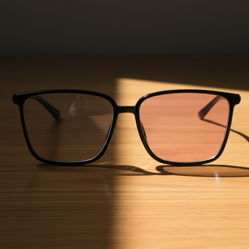 Sally Pink Photochromic Lens Glasses Lifestyle Shot