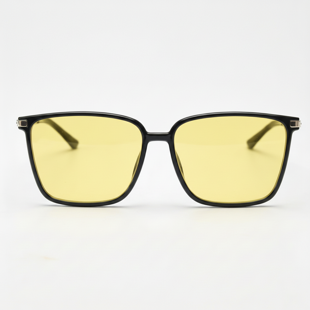 Sally Yellow Tinted Lens Sunglasses Front View