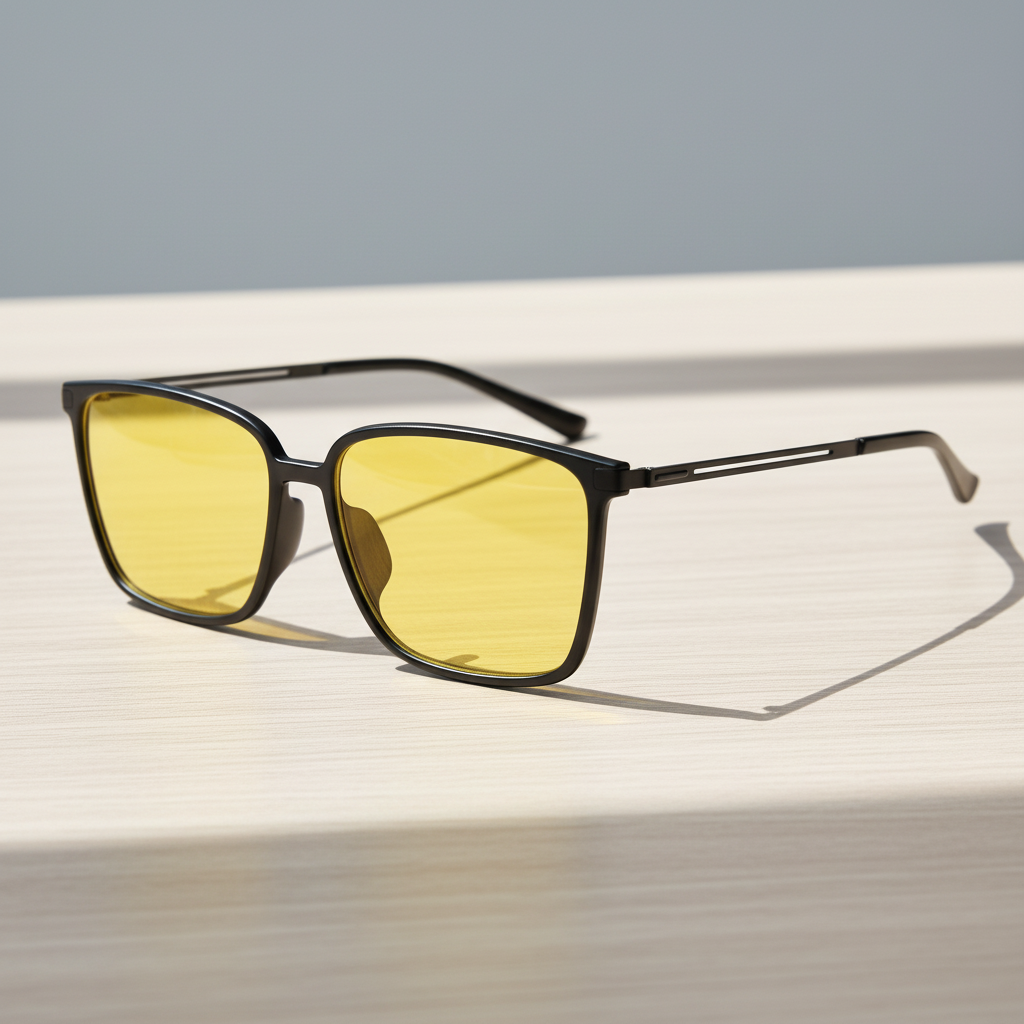 Sally Yellow Tinted Lens Sunglasses Lifestyle Shot