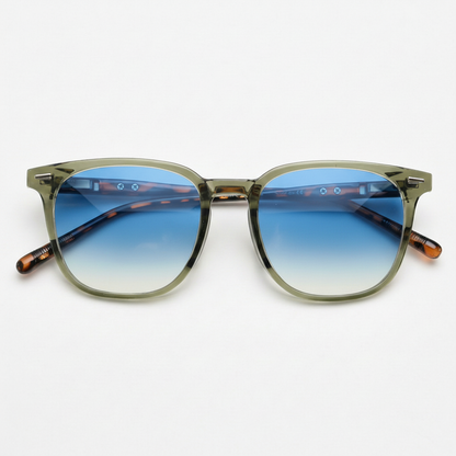 Sherry Blue Gradient Lens Sunglasses Front View