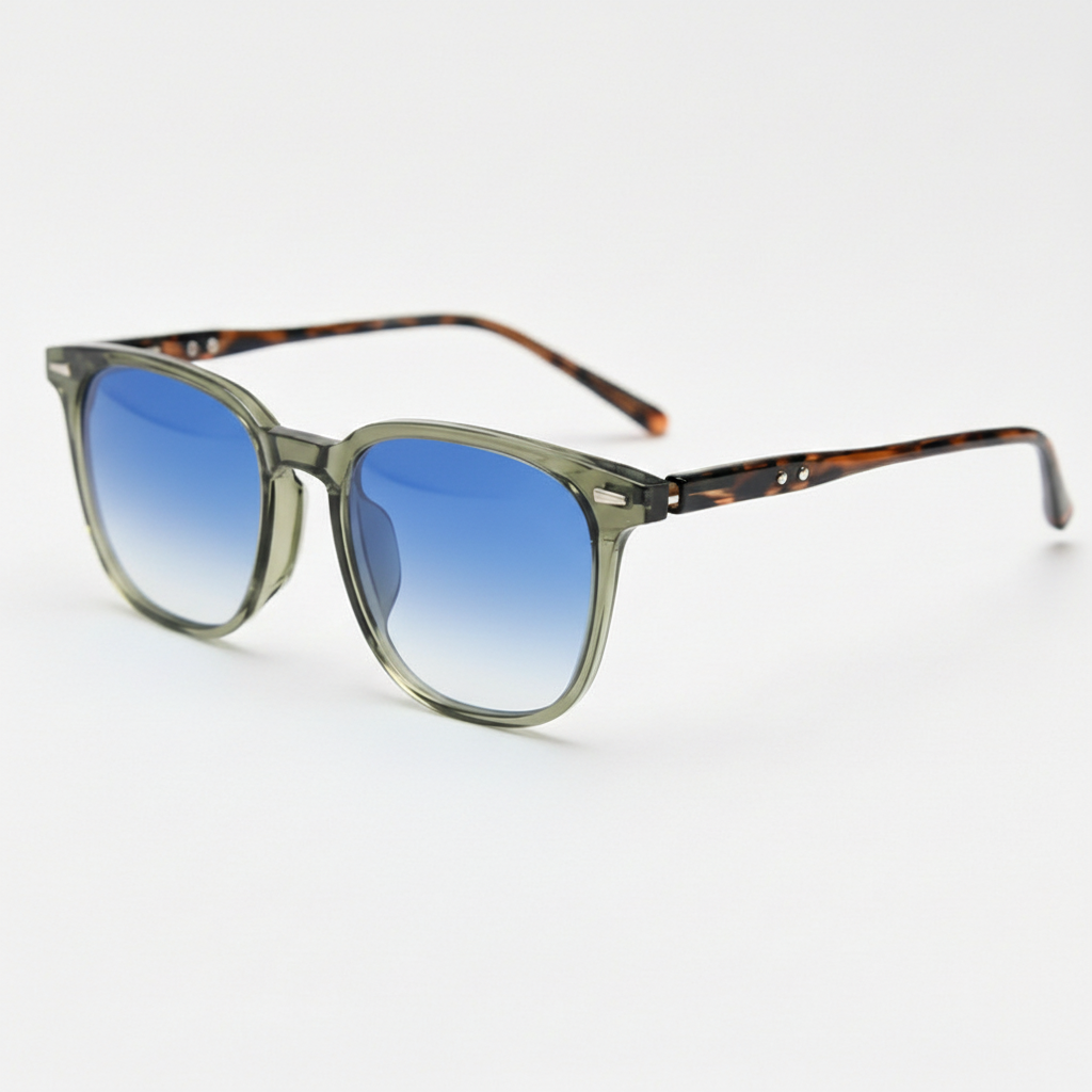 Sherry Blue Gradient Lens Sunglasses Side View