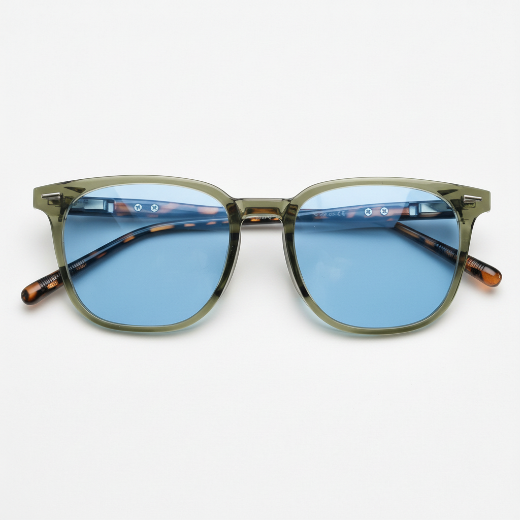 Sherry Blue Tinted Lens Sunglasses Front View