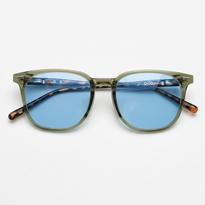 Sherry Blue Tinted Lens Sunglasses Front View