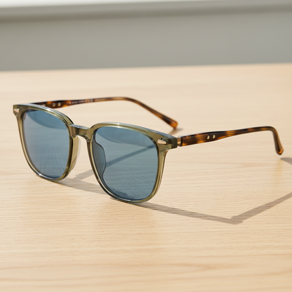 Sherry Blue Tinted Lens Sunglasses Lifestyle Shot