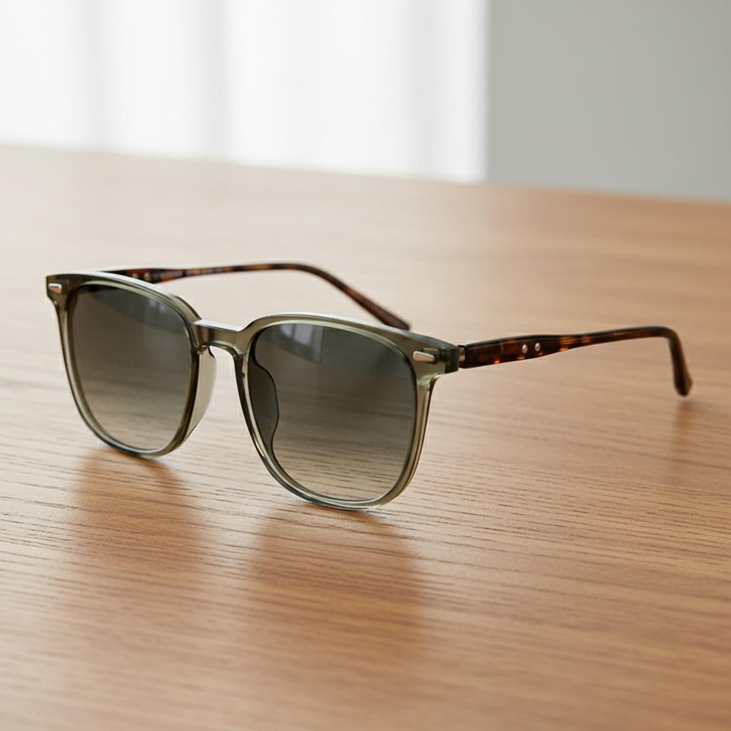 Sherry Grey Gradient Lens Sunglasses Lifestyle Shot