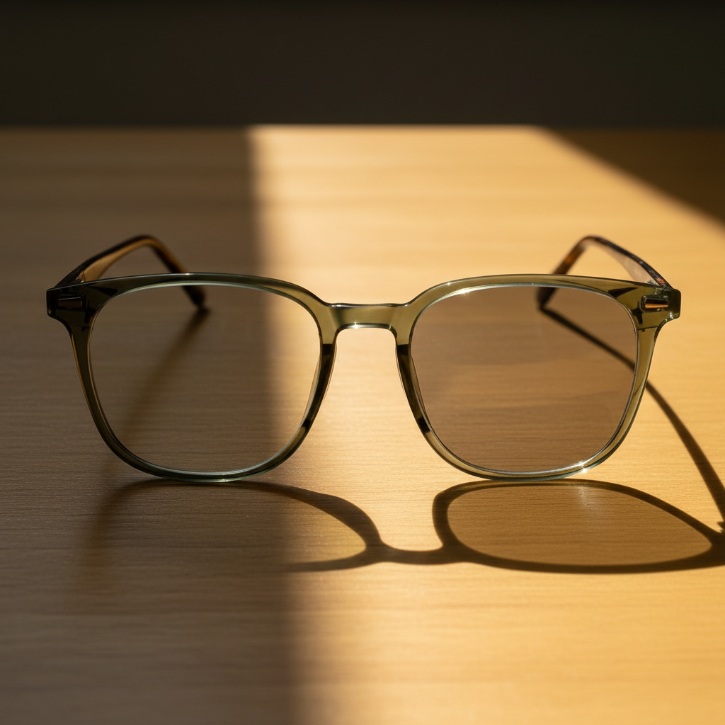 Sherry Grey Photochromic Lens Glasses Lifestyle Shot