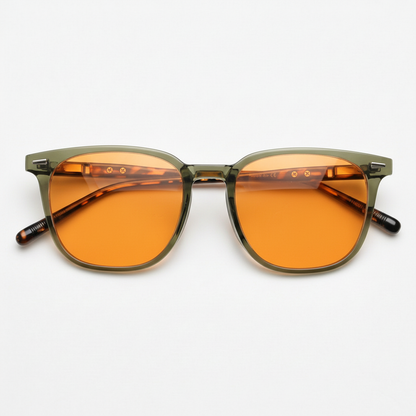 Sherry Orange Tinted Lens Sunglasses Front View