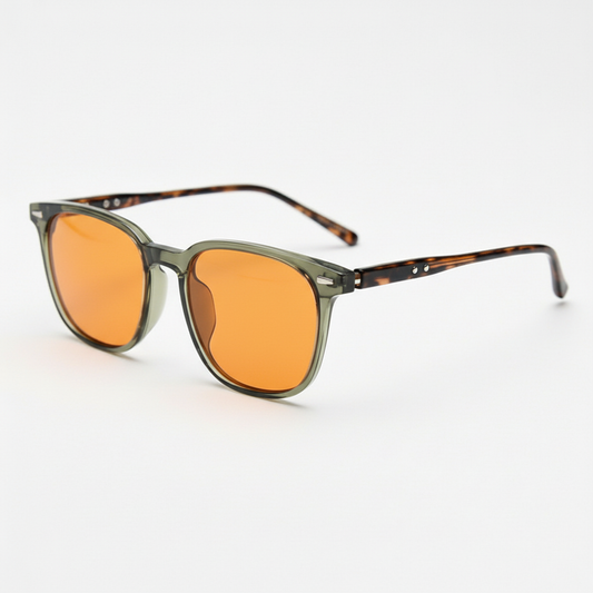 Sherry Orange Tinted Lens Sunglasses Side View