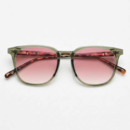 Sherry Pink Gradient Lens Sunglasses Front View