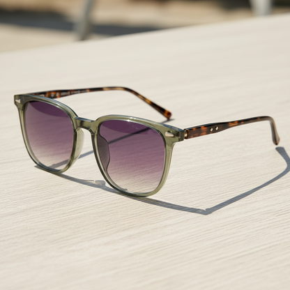 Sherry Purple Gradient Lens Sunglasses Lifestyle Shot