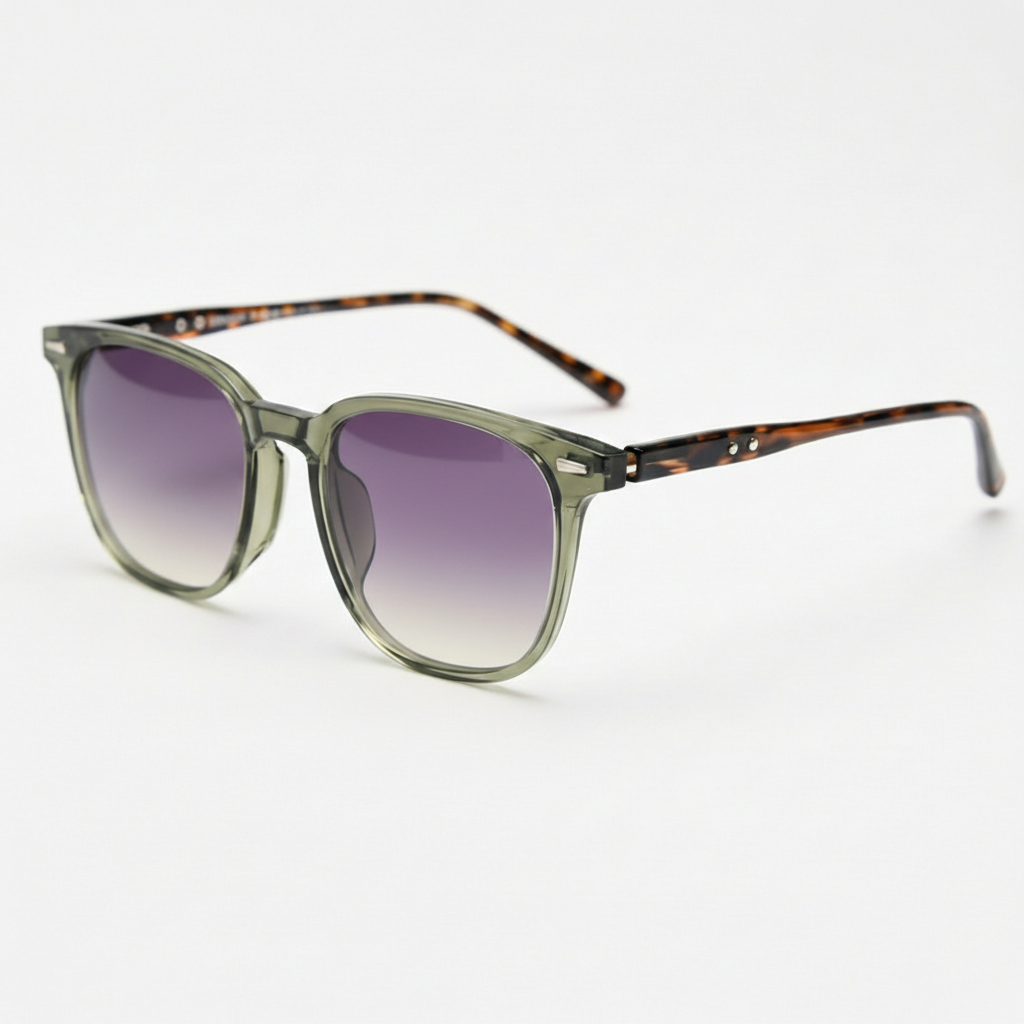 Olive Green Square TR90 Eyeglass Frames (Sherry) – TXOME