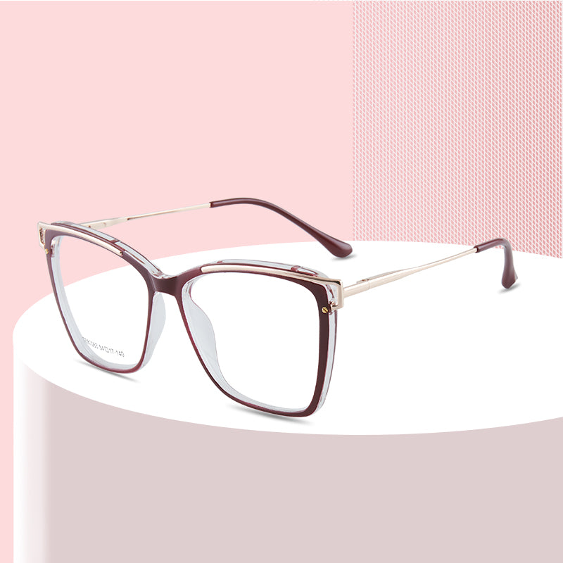 Txome Glasses Black and Pink Full Rim Frame -TXOME