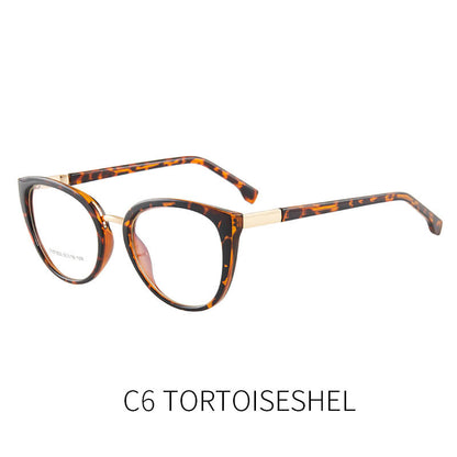 TXOME Tortoise Shell Cat Eye Glasses -TXOME