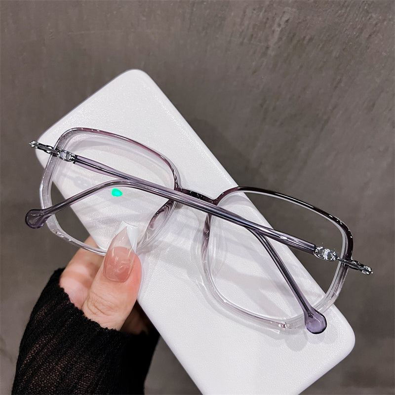 Big frame sale clear glasses