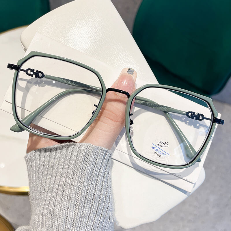 Lora Square Big Frame Glasses-TXOME 