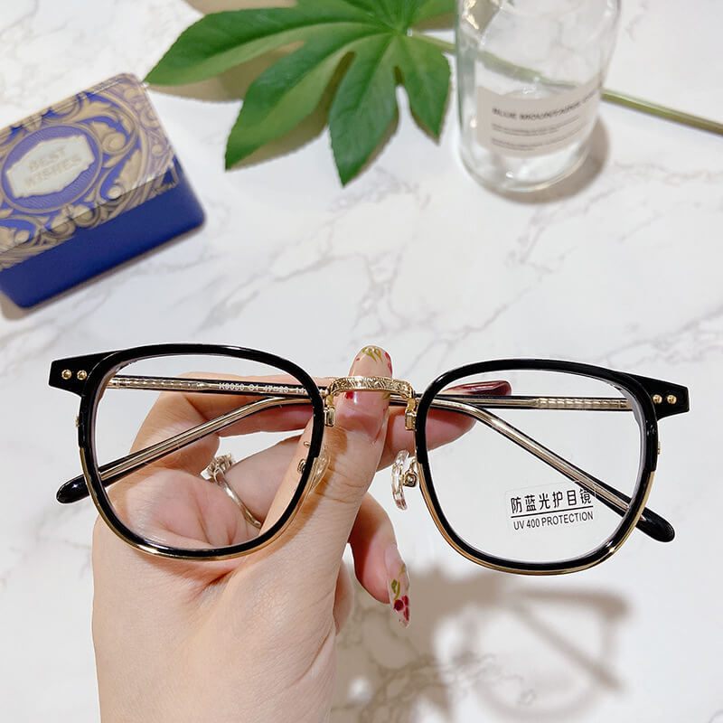 TXOME Turtoise Oval TR Frame Glasses -TXOME