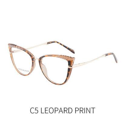 TXOME Jeni Leapoard Cat Eye Glasses -TXOME